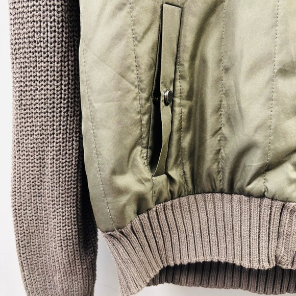 Marc New York Men's Long Sleeve Hooded Cardigan Jacket Army Green Size Large - Picture 4 of 7